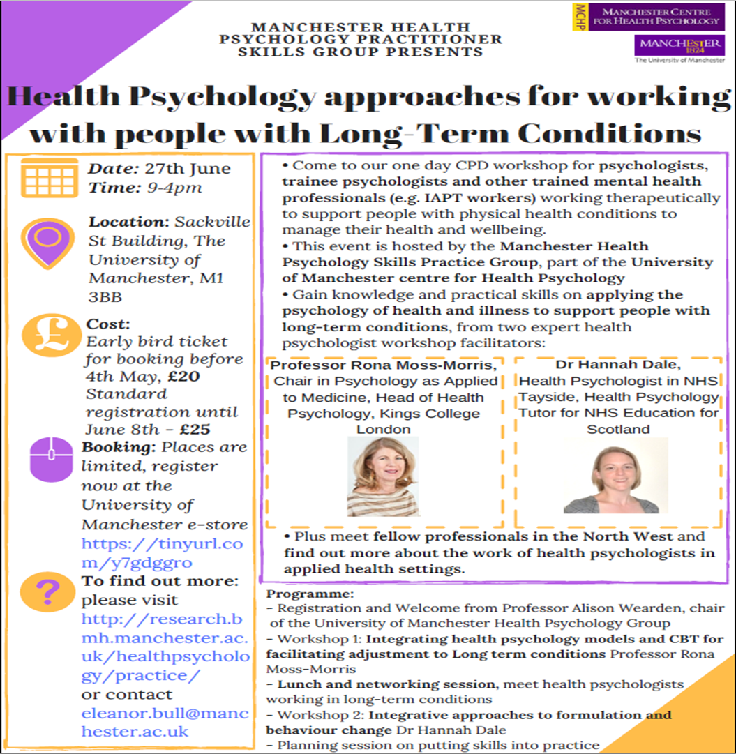 Health psychology practice (Manchester Centre for Health Psychology